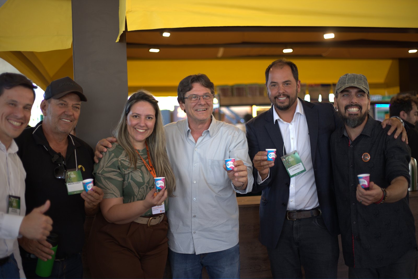 Grupo em evento profissional do setor cafeeiro